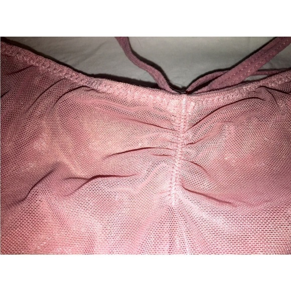 Blush Lace Panties, Sheer Backside and Bow, XS new - Picture 5 of 7